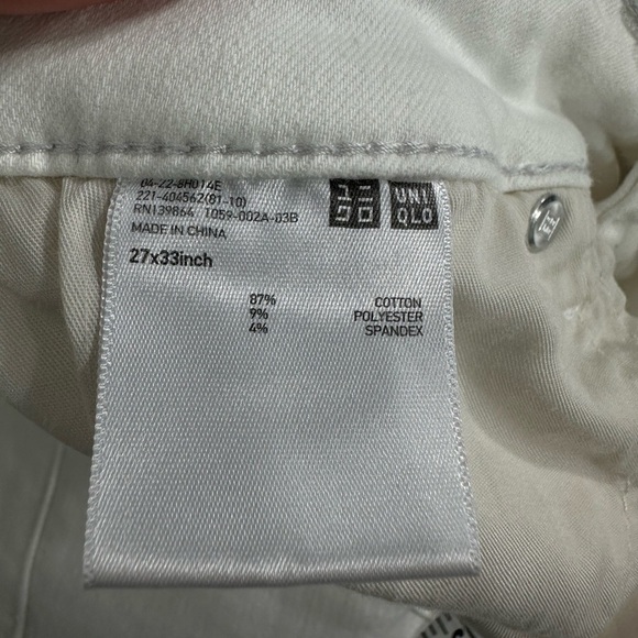 Uniqlo white jeans size 27 - Picture 7 of 11